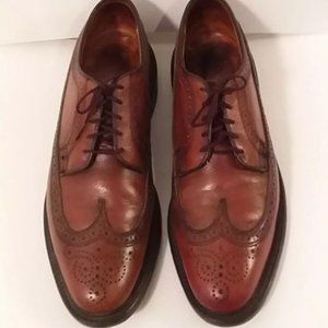 Mens Dexter Shoe size 10 Pebbled Leather Long Wing